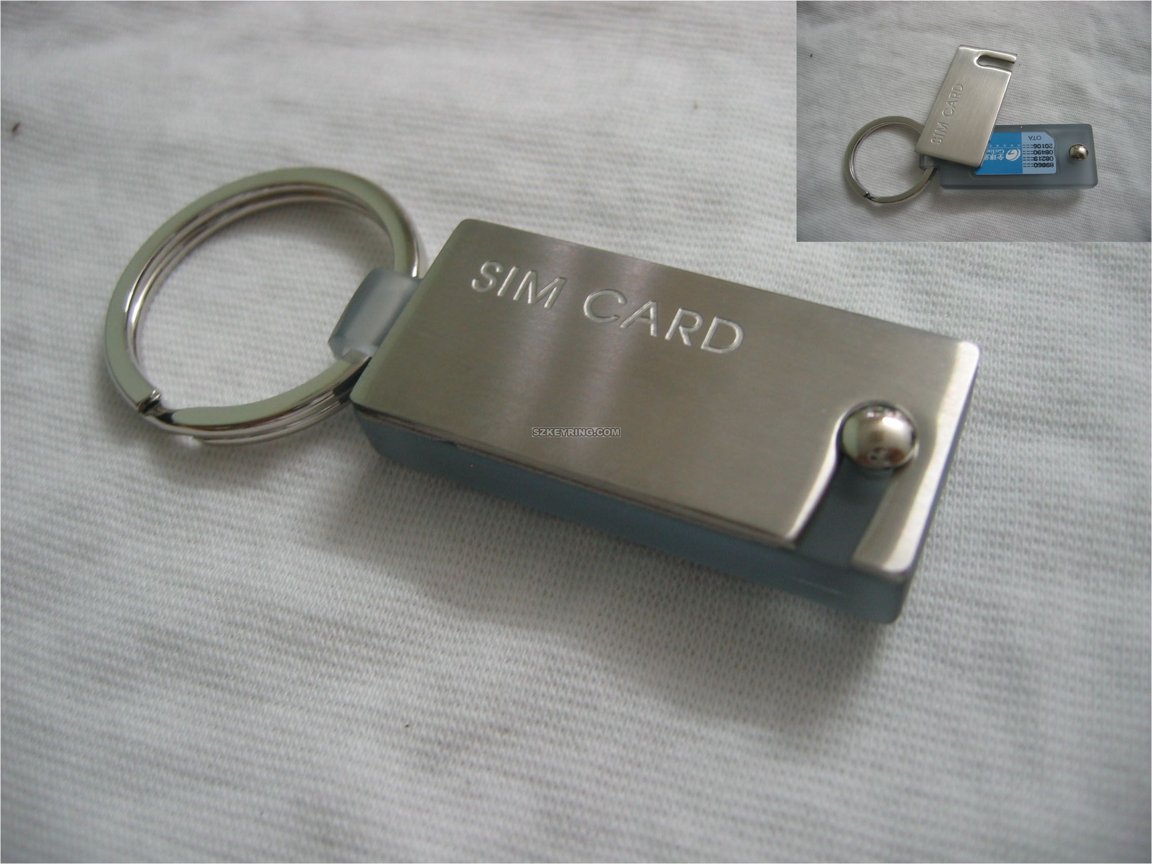 Simcard holder Keychain, Simcard holder keyring-SPK0001