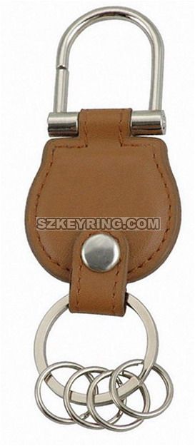 Leather Multi-ring Keyring-LMRK0096