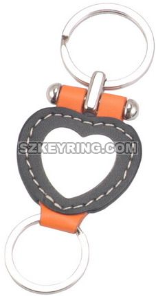 Leather Multi-ring Keyring-LMRK0178